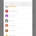 App aussuchen oder RSS Feed kopieren